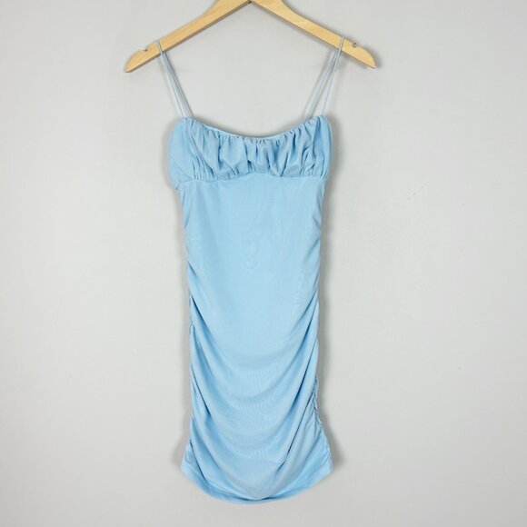 NEW Princess Polly Penny Mini Ruched Dress Mesh HOCO Size 6 Women's - Picture 1 of 5